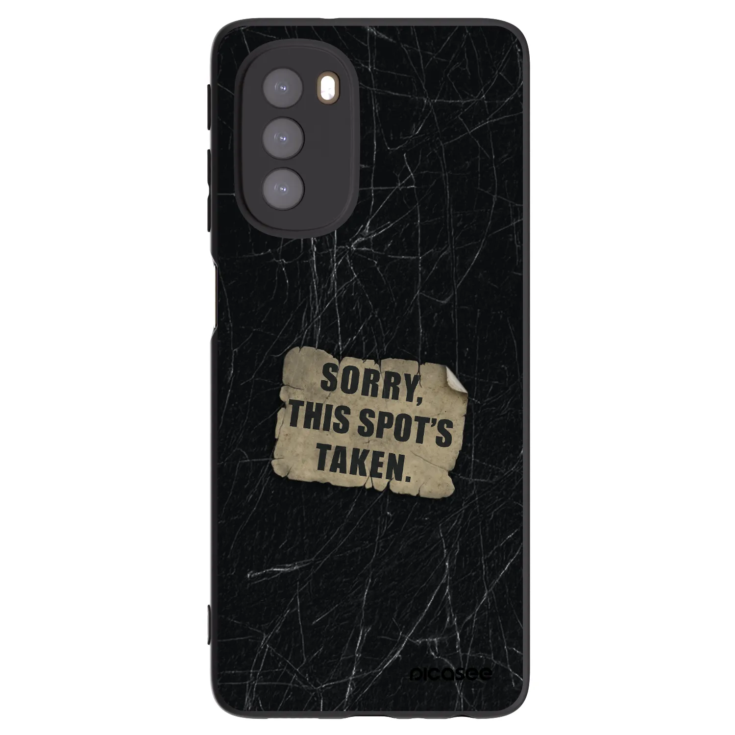 Picasee husă neagră din silicon pentru Motorola Moto G51 - SORRY