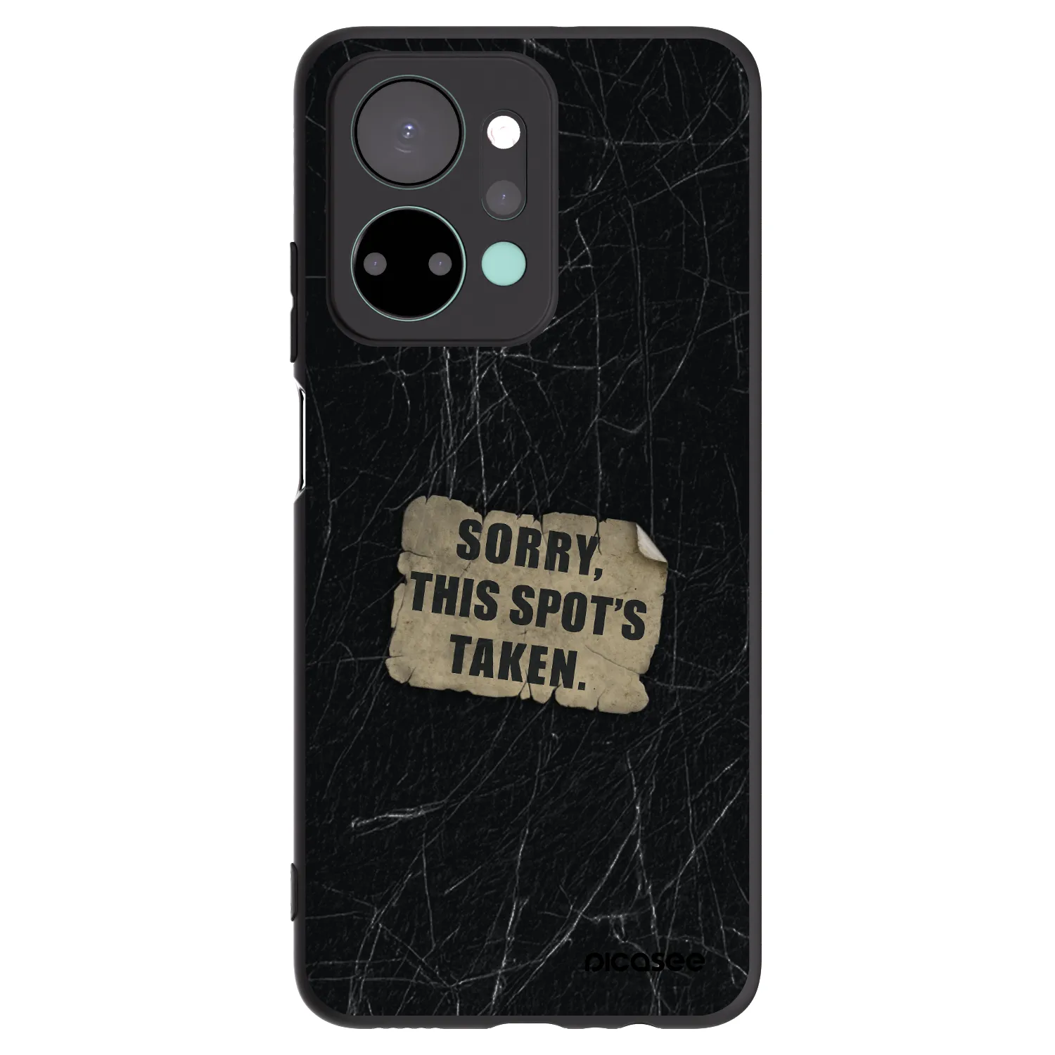 Picasee husă neagră din silicon pentru Honor X7a - SORRY