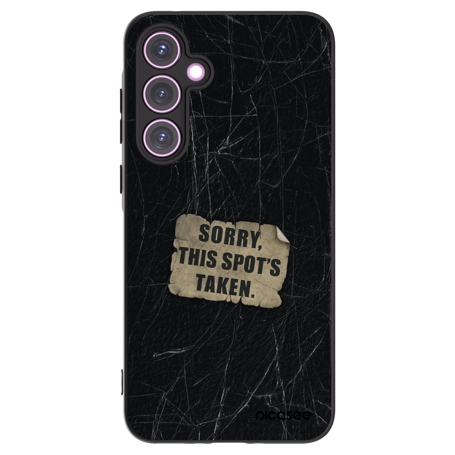 Picasee husă neagră din silicon pentru Samsung Galaxy A35 5G A356B - SORRY