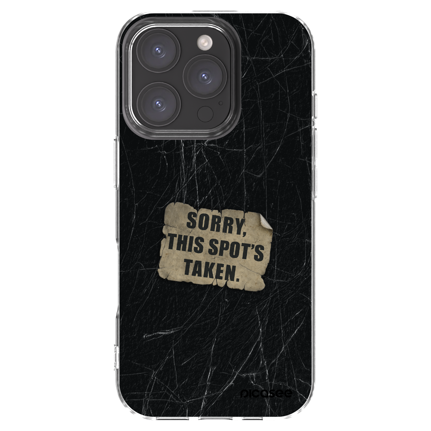 Picasee husă transparentă din silicon pentru Apple iPhone 16 Pro - SORRY