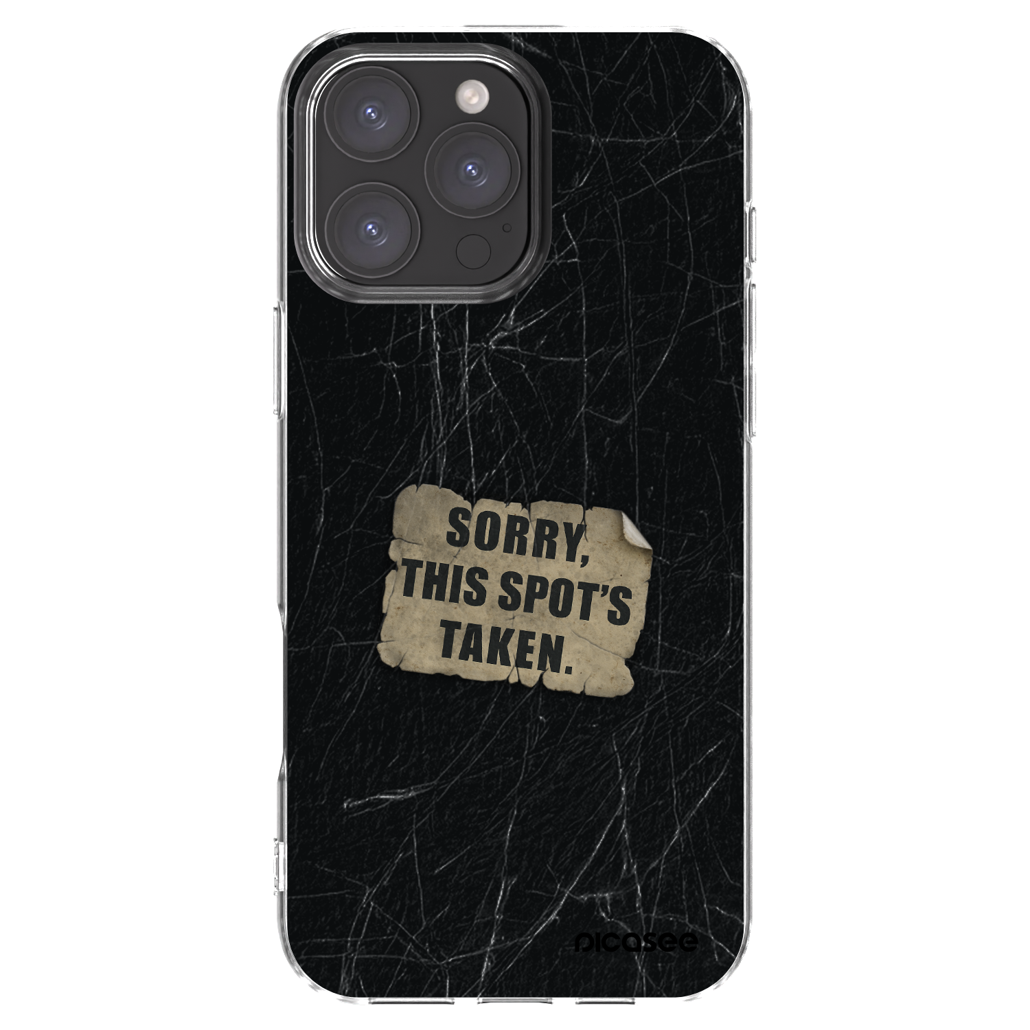 Picasee husă transparentă din silicon pentru Apple iPhone 16 Pro Max - SORRY