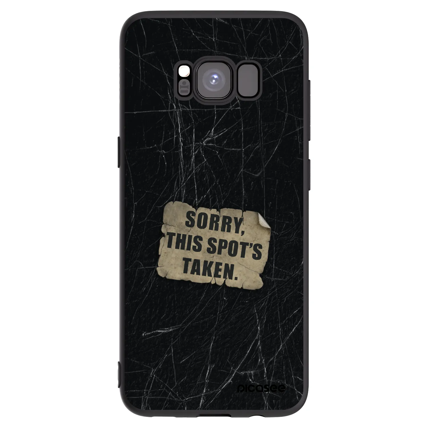 Picasee husă neagră din silicon pentru Samsung Galaxy S8 G950F - SORRY