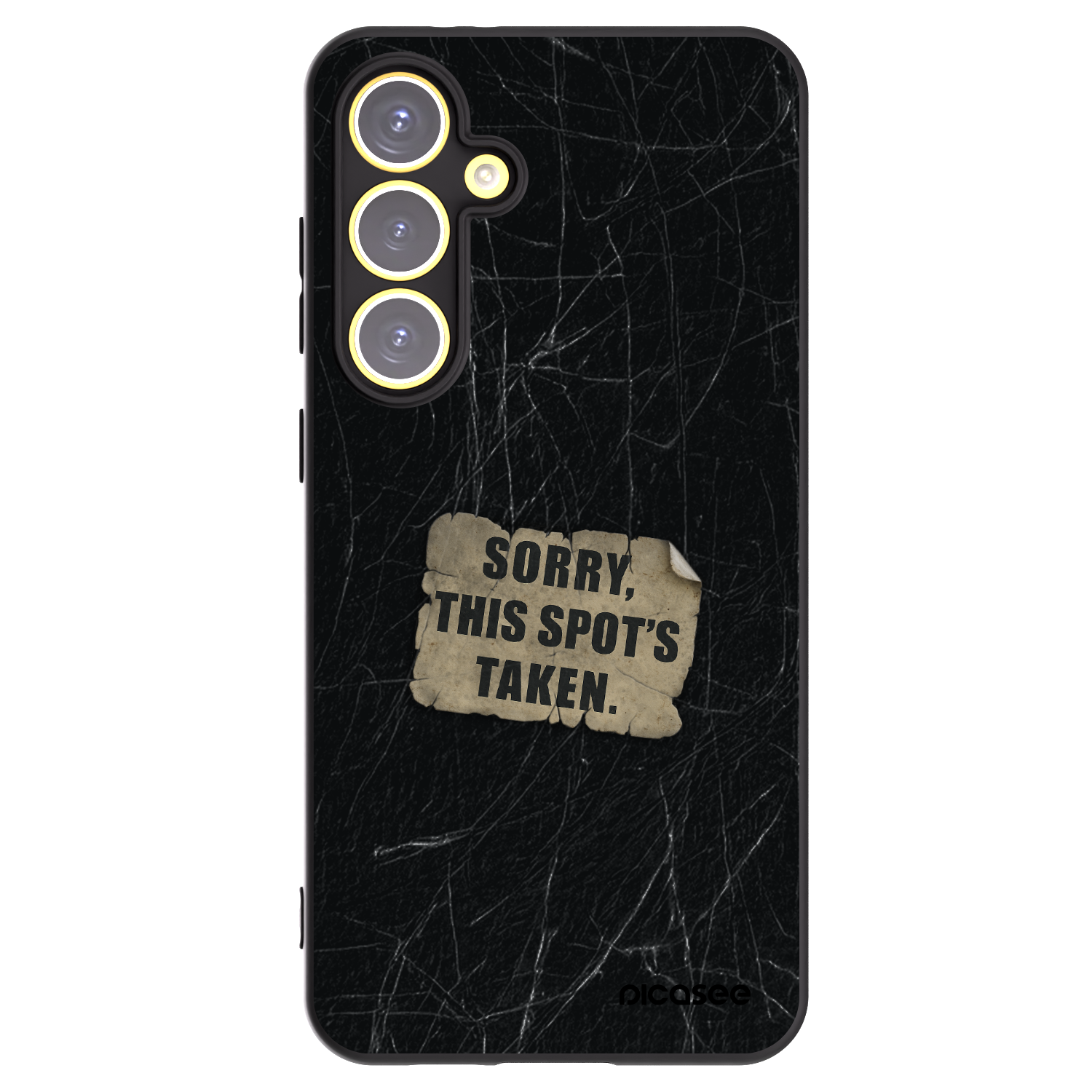 Picasee husă neagră din silicon pentru Samsung Galaxy S24 FE S721B - SORRY