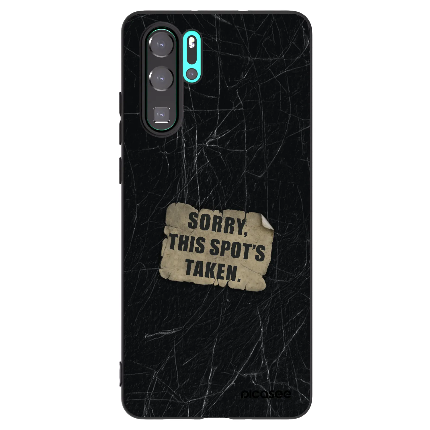 Picasee husă neagră din silicon pentru Huawei P30 Pro - SORRY