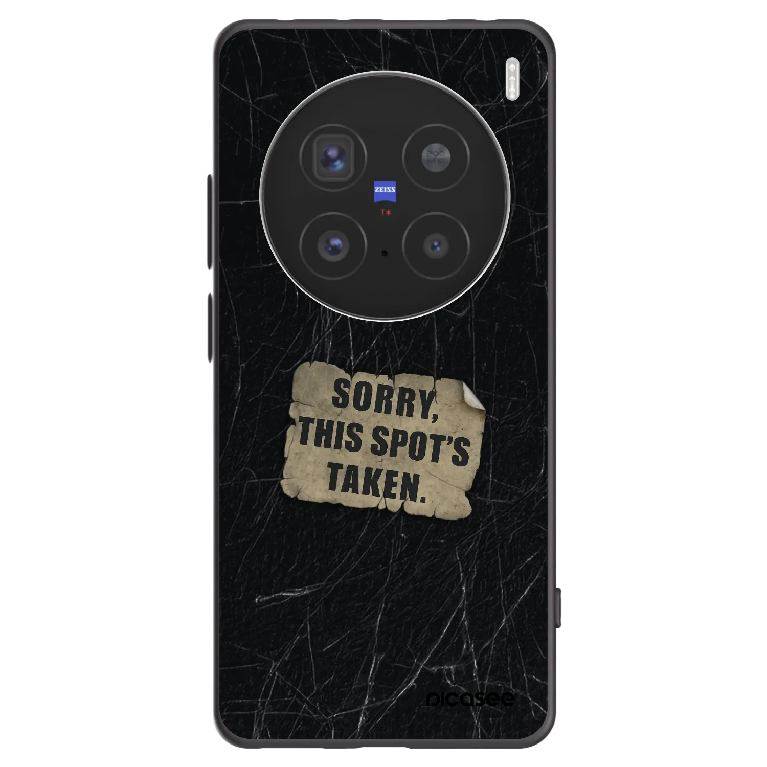 Picasee husă neagră din silicon pentru Vivo X200 Pro - SORRY