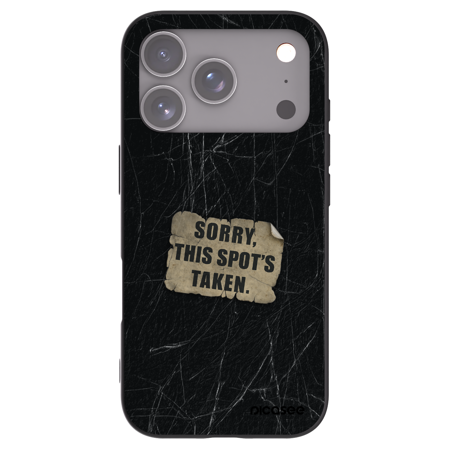 Picasee husă neagră din silicon pentru Apple iPhone 17 Pro - SORRY