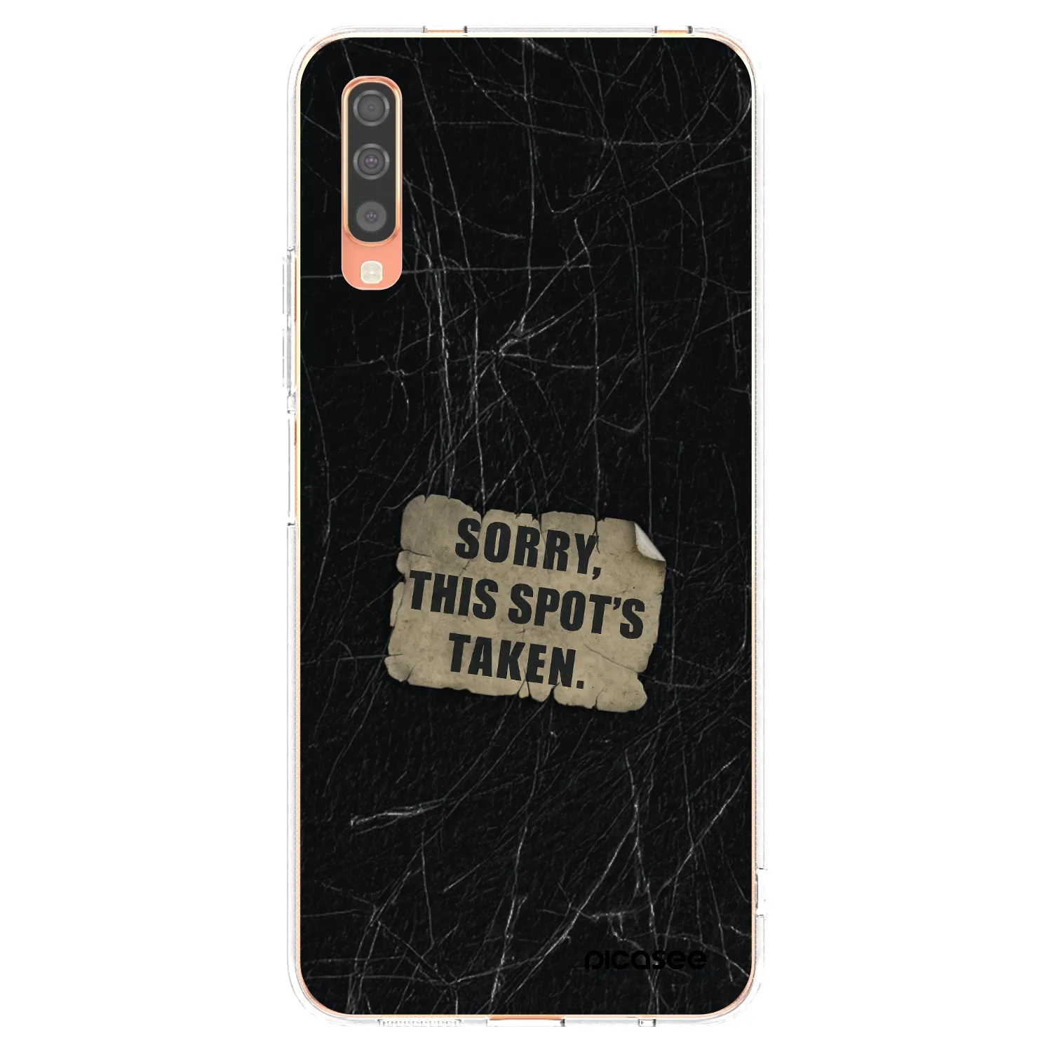 Picasee husă transparentă din silicon pentru Samsung Galaxy A70 A705F - SORRY