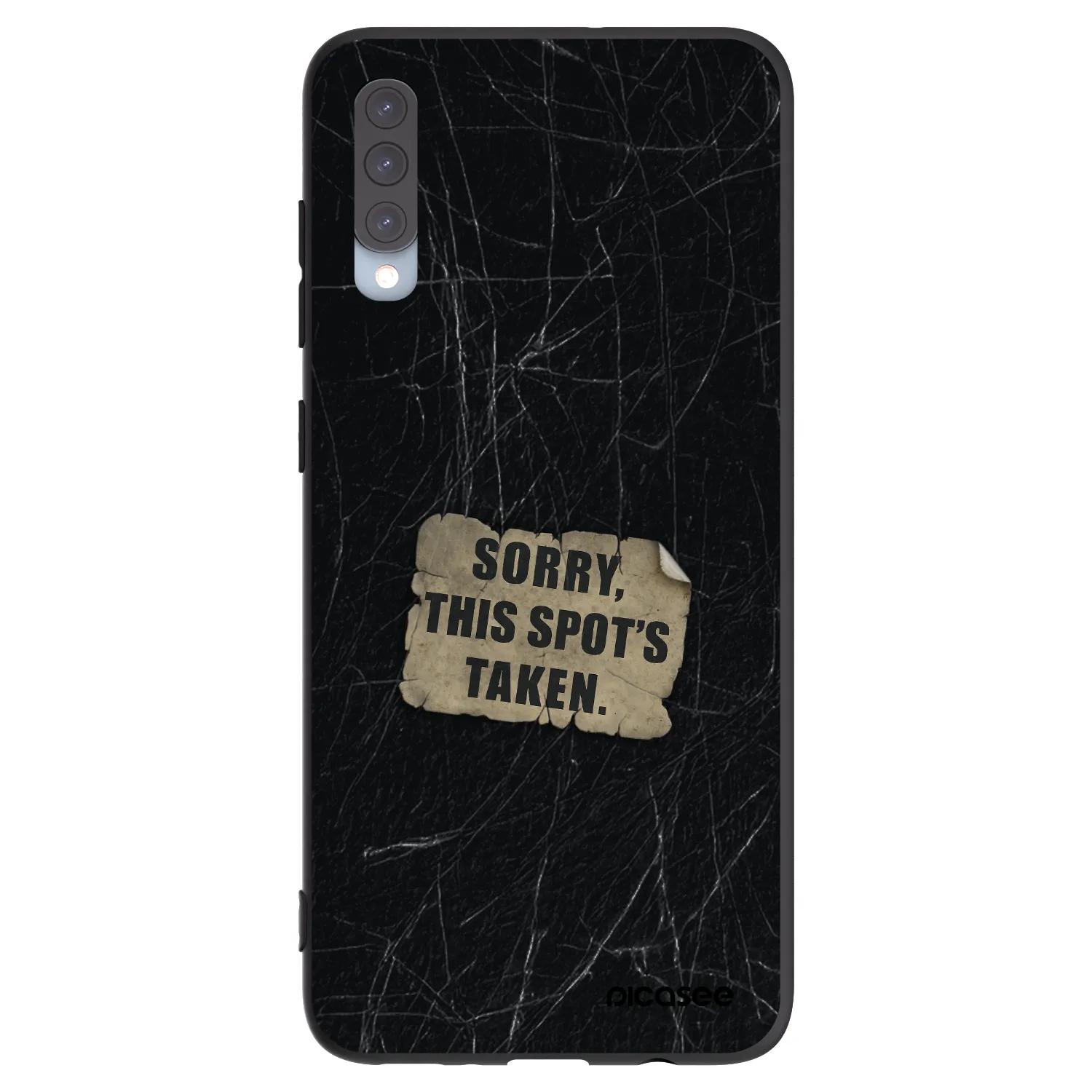 Picasee husă neagră din silicon pentru Samsung Galaxy A70 A705F - SORRY