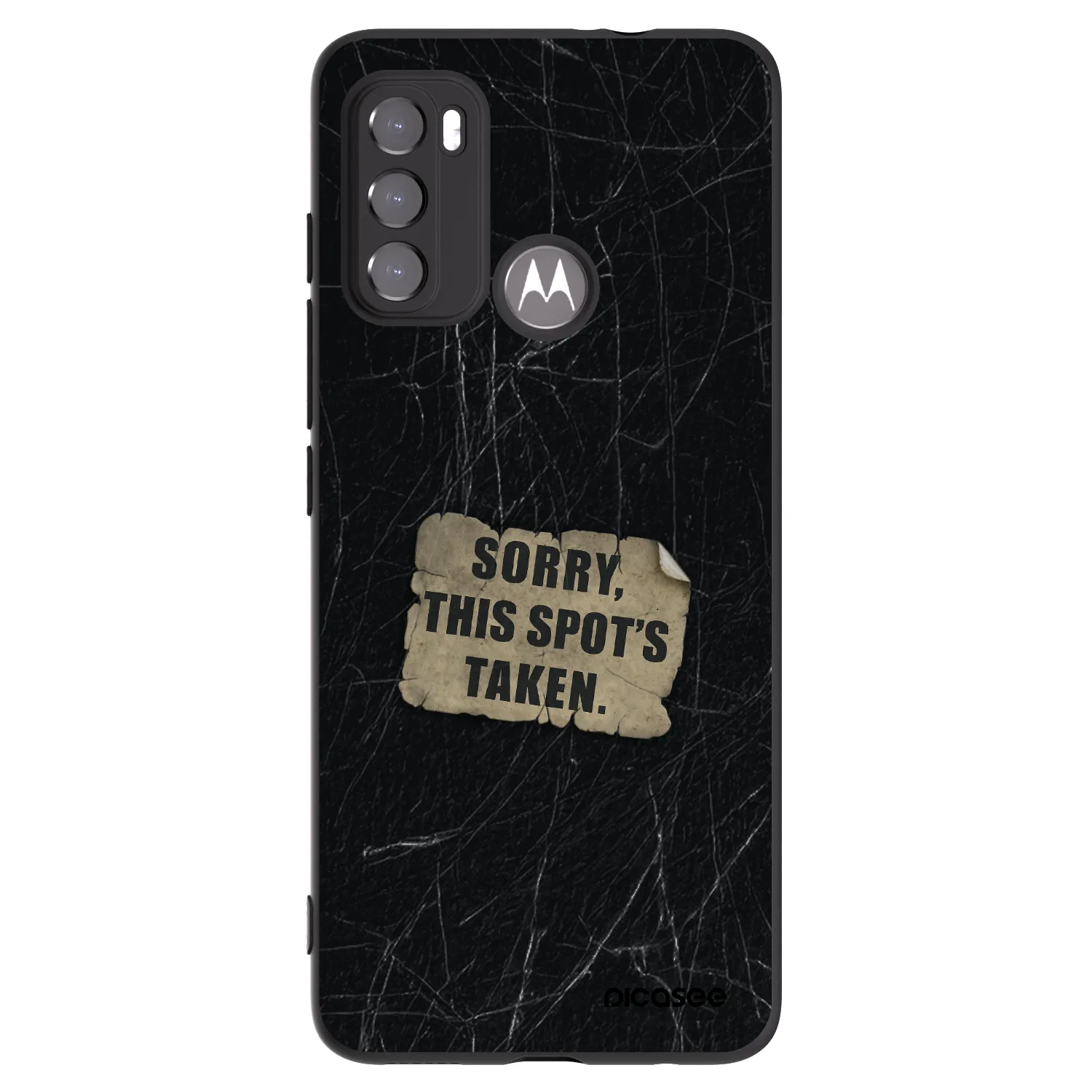 Picasee husă neagră din silicon pentru Motorola Edge 60 5G - SORRY