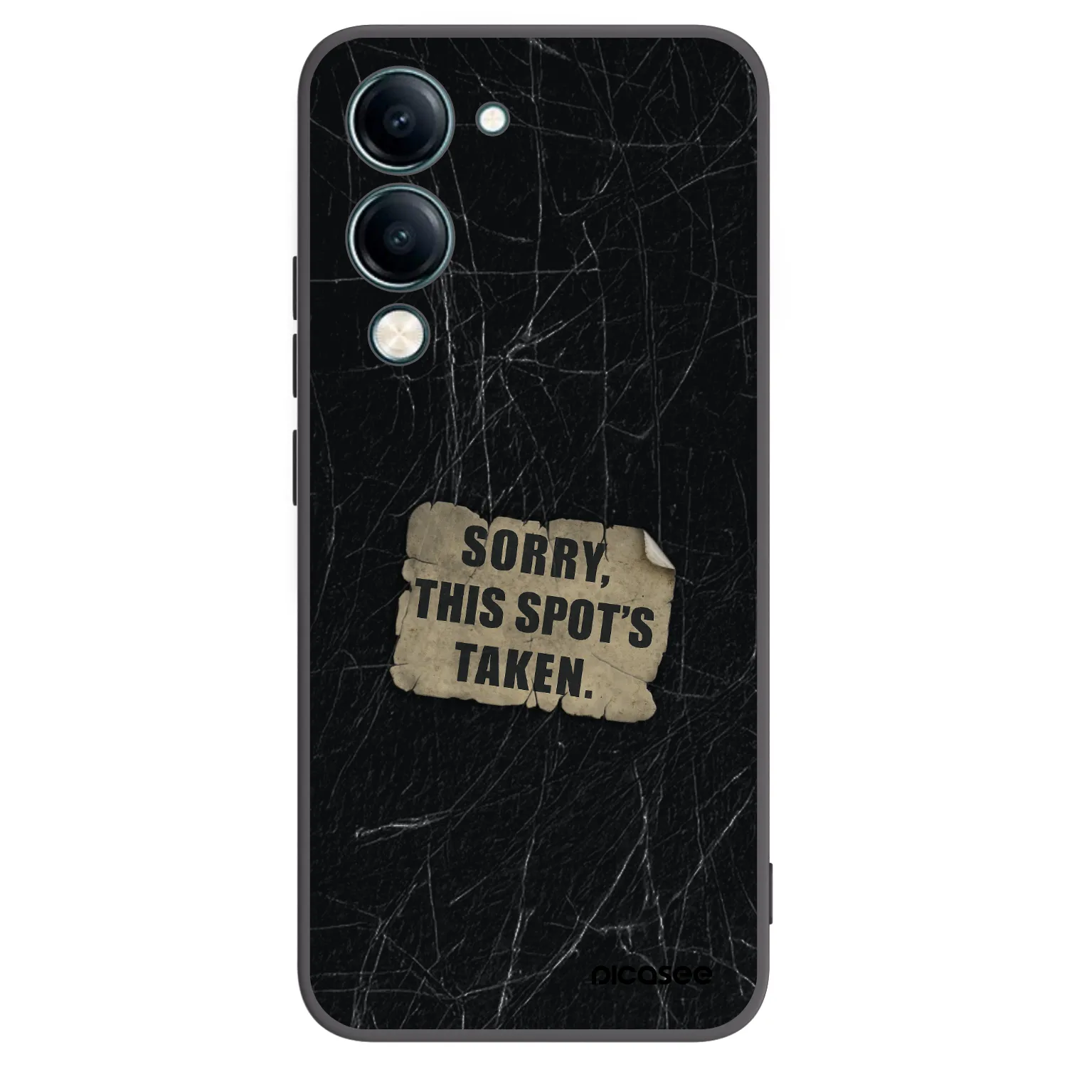 Picasee husă neagră din silicon pentru Vivo Y29s 5G - SORRY