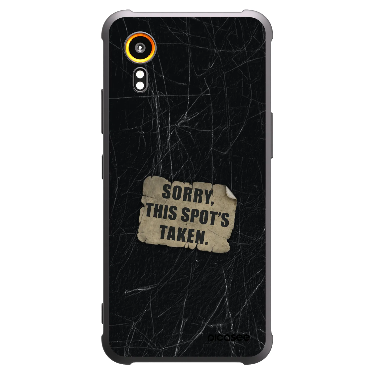 Picasee husă neagră din silicon pentru Samsung Galaxy Xcover 7 - SORRY