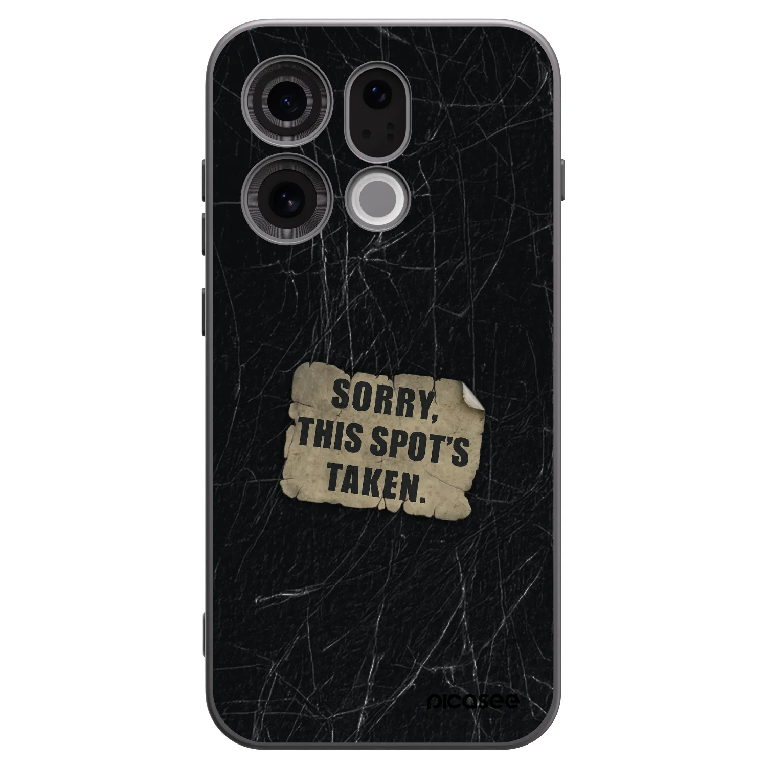 Picasee husă neagră din silicon pentru OPPO Find X9 - SORRY