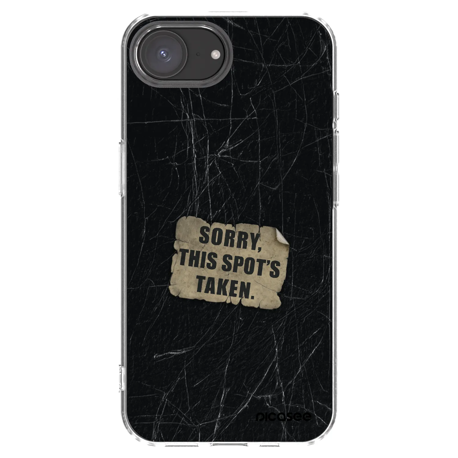 Picasee husă transparentă din silicon pentru Apple iPhone 17e - SORRY