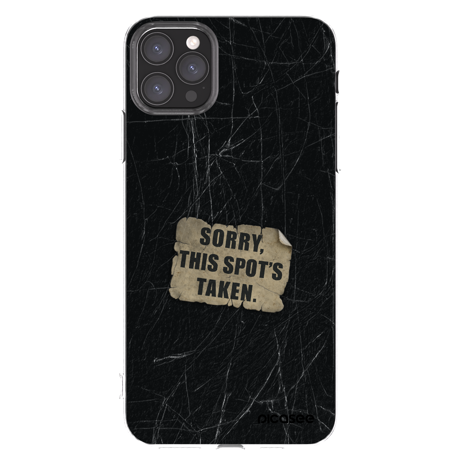 Picasee husă transparentă din silicon pentru Apple iPhone 11 Pro Max - SORRY