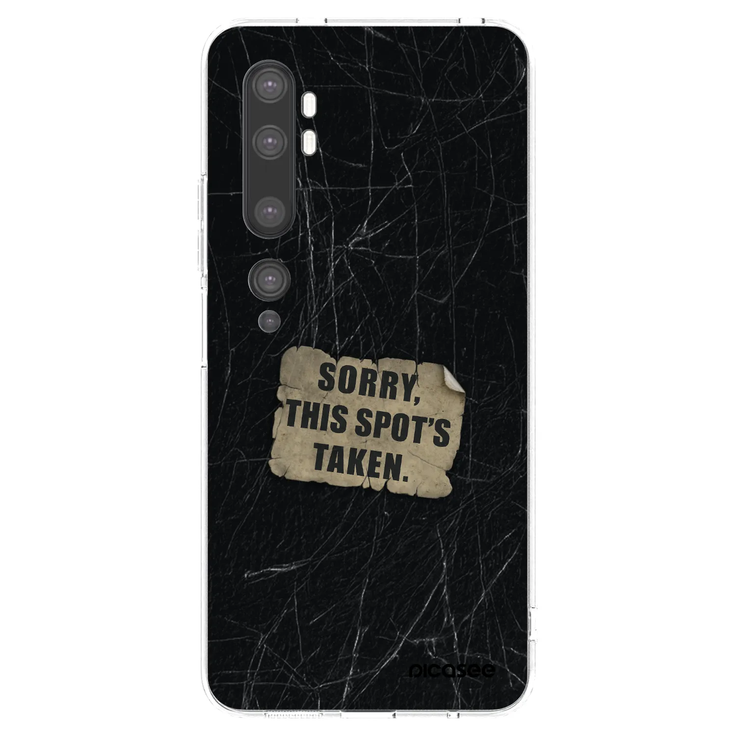 Picasee husă transparentă din silicon pentru Xiaomi Mi Note 10 (Pro) - SORRY