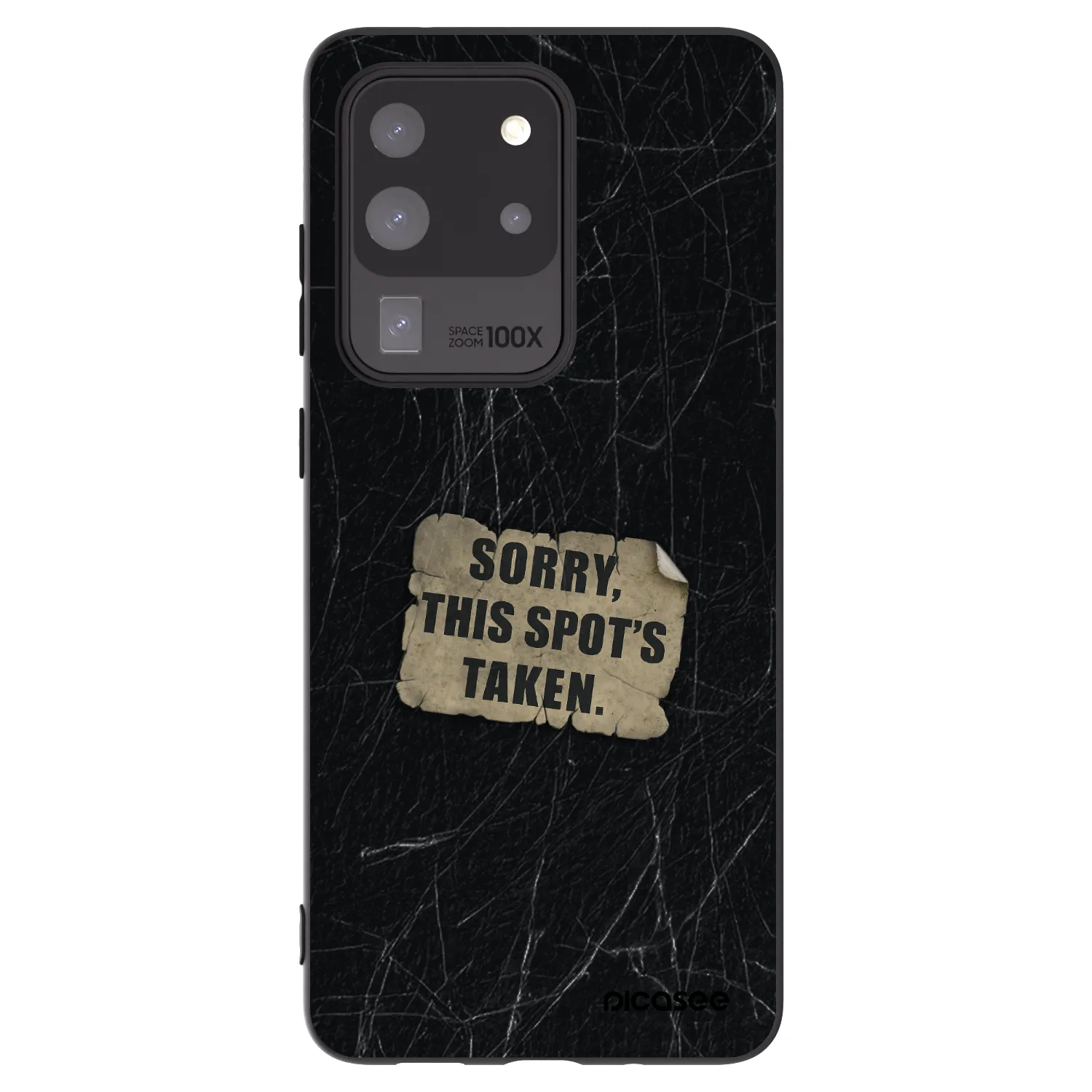 Picasee husă neagră din silicon pentru Samsung Galaxy S20 Ultra 5G G988F - SORRY