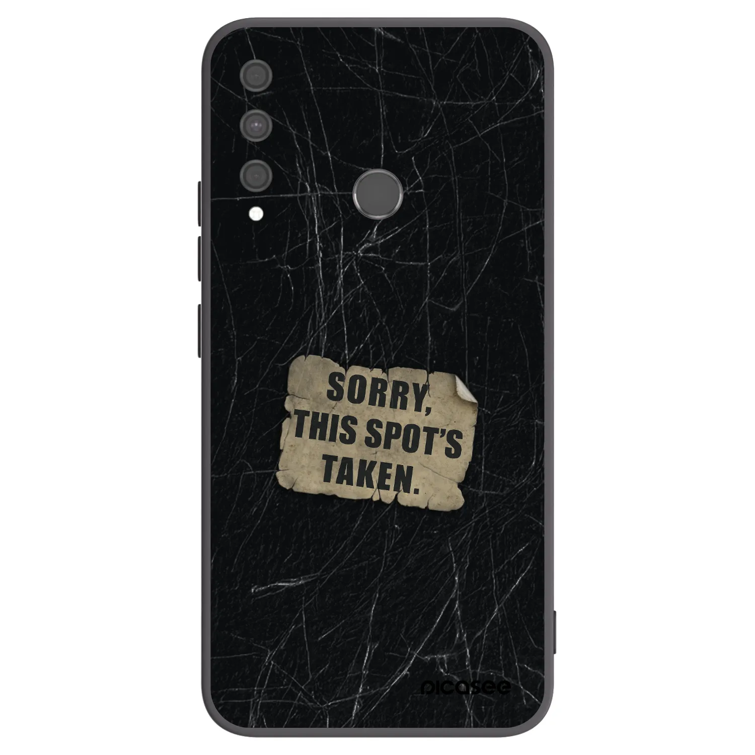 Picasee husă neagră din silicon pentru Huawei P40 Lite E - SORRY