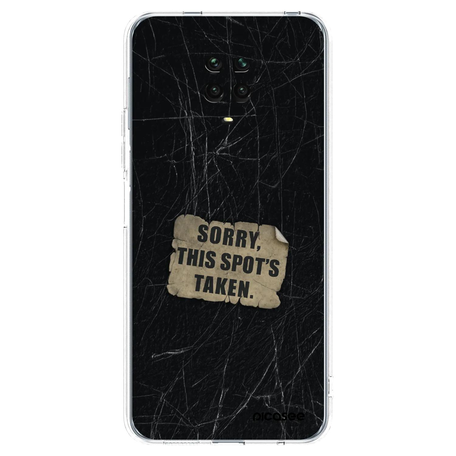 Picasee husă transparentă din silicon pentru Xiaomi Redmi Note 9 Pro - SORRY