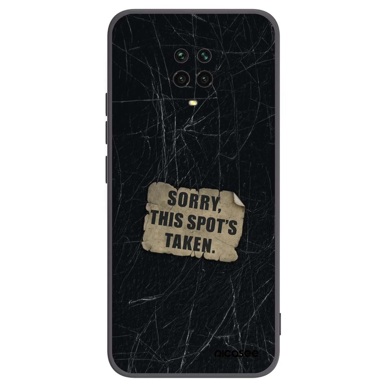 Picasee husă neagră din silicon pentru Xiaomi Redmi Note 9 Pro - SORRY
