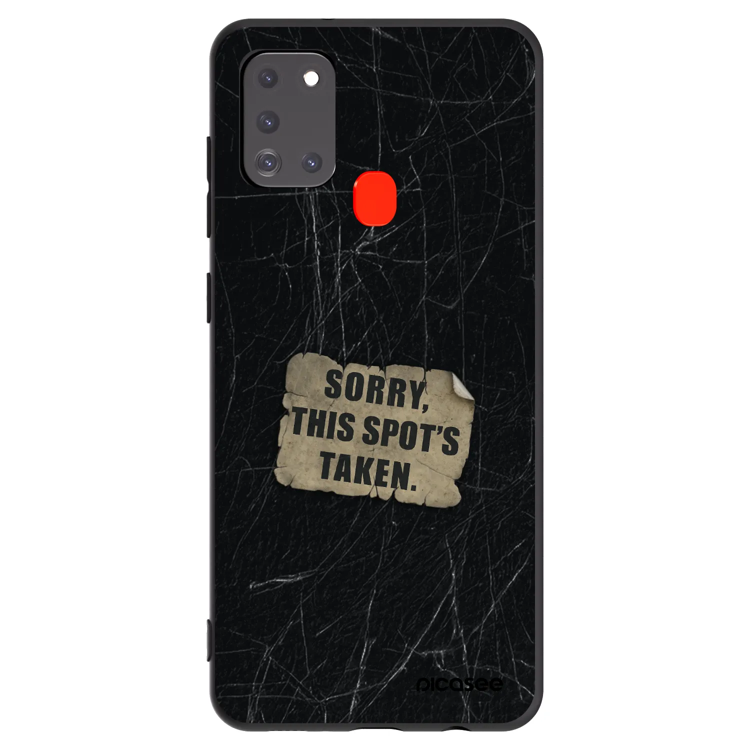 Picasee husă neagră din silicon pentru Samsung Galaxy A21s - SORRY