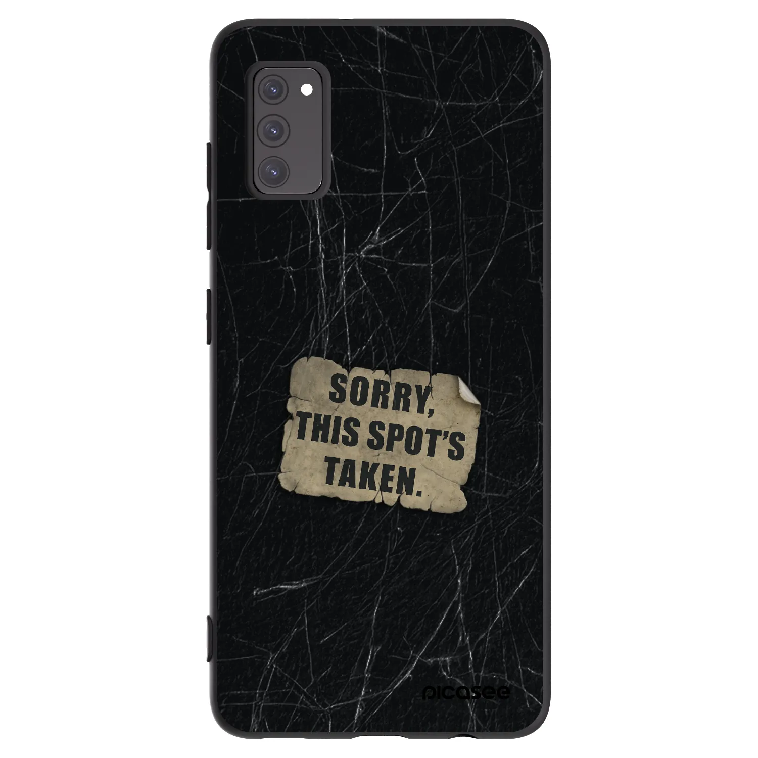 Picasee husă neagră din silicon pentru Samsung Galaxy A41 A415F - SORRY
