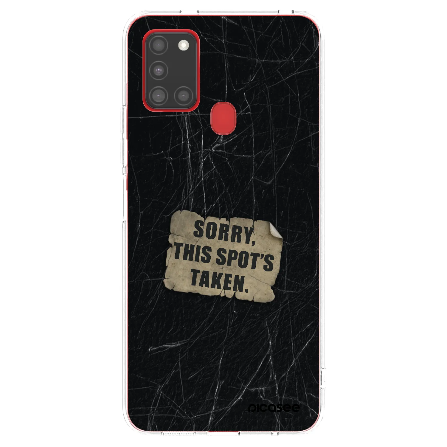 Picasee husă transparentă din silicon pentru Samsung Galaxy A21s - SORRY