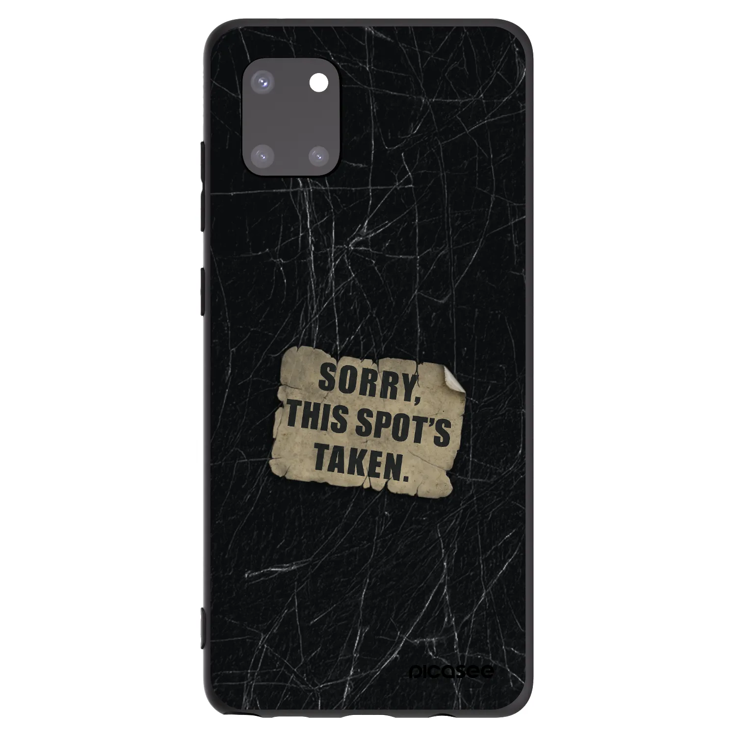 Picasee husă neagră din silicon pentru Samsung Galaxy Note 10 Lite N770F - SORRY