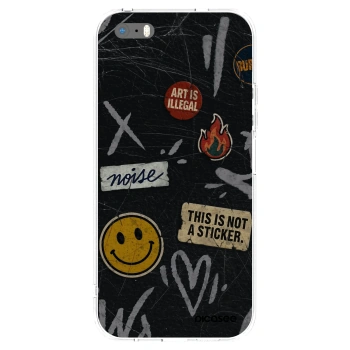 Picasee husă transparentă din silicon pentru Apple iPhone 5/5S/SE - STICKERS x TAGS