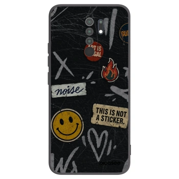 Picasee husă neagră din silicon pentru Xiaomi Redmi 9 - STICKERS x TAGS