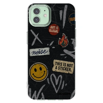 Picasee husă transparentă din silicon pentru Apple iPhone 12 Pro - STICKERS x TAGS