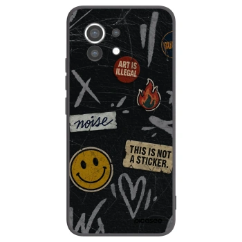 Picasee husă neagră din silicon pentru Xiaomi Mi 11 - STICKERS x TAGS
