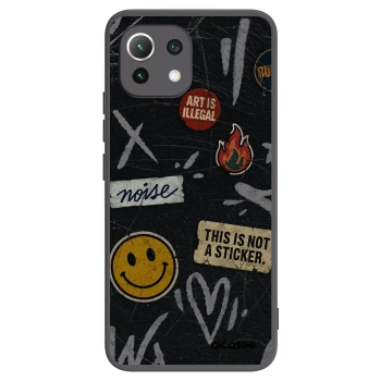 Picasee husă neagră din silicon pentru Xiaomi Mi 11 Lite - STICKERS x TAGS