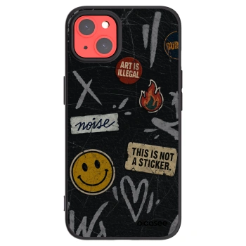 Picasee husă neagră din silicon pentru Apple iPhone 13 - STICKERS x TAGS