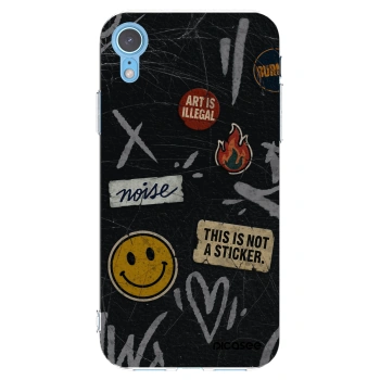 Picasee husă transparentă din silicon pentru Apple iPhone XR - STICKERS x TAGS