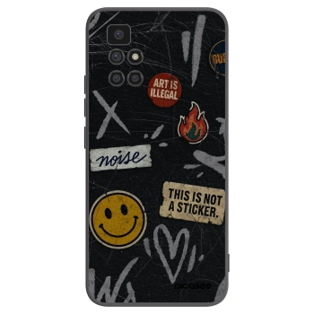 Picasee husă neagră din silicon pentru Xiaomi Redmi 10 - STICKERS x TAGS