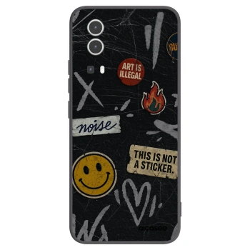 Picasee husă neagră din silicon pentru Vivo Y72 5G - STICKERS x TAGS