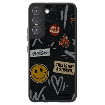 Picasee ULTIMATE CASE pentru Samsung Galaxy S22 5G - STICKERS x TAGS
