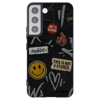 Picasee husă neagră din silicon pentru Samsung Galaxy S22 5G - STICKERS x TAGS
