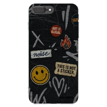 Picasee husă transparentă din silicon pentru Apple iPhone 7 Plus - STICKERS x TAGS