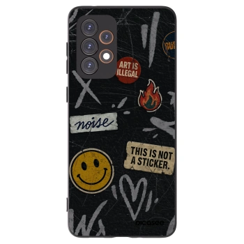 Picasee husă neagră din silicon pentru Samsung Galaxy A33 5G A336 - STICKERS x TAGS