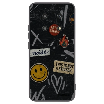 Picasee husă neagră din silicon pentru Honor Magic4 Lite 5G - STICKERS x TAGS