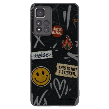 Picasee husă neagră din silicon pentru Xiaomi Redmi Note 11 Pro+ 5G - STICKERS x TAGS