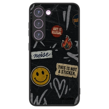 Picasee ULTIMATE CASE pentru Samsung Galaxy S23 5G - STICKERS x TAGS