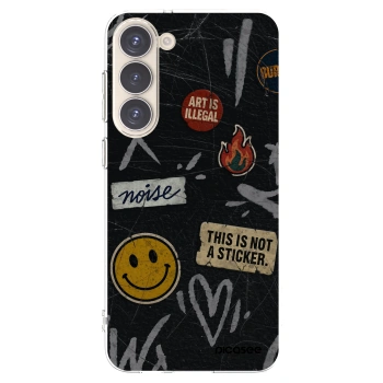 Picasee husă transparentă din silicon pentru Samsung Galaxy S23+ 5G - STICKERS x TAGS