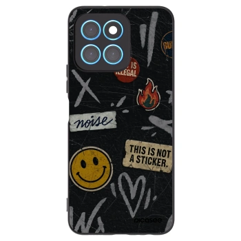 Picasee husă neagră din silicon pentru Honor X6 - STICKERS x TAGS
