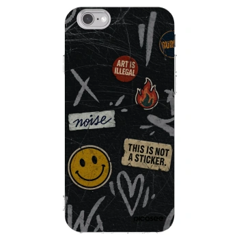 Picasee husă transparentă din silicon pentru Apple iPhone 6/6S - STICKERS x TAGS
