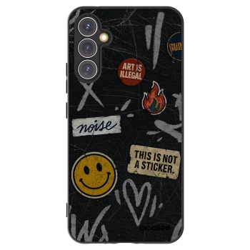 Picasee husă neagră din silicon pentru Samsung Galaxy A34 5G A346B - STICKERS x TAGS