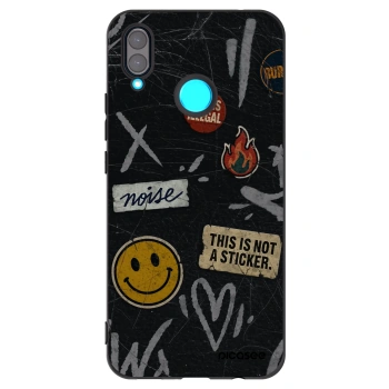 Picasee husă neagră din silicon pentru Huawei Nova 3 - STICKERS x TAGS