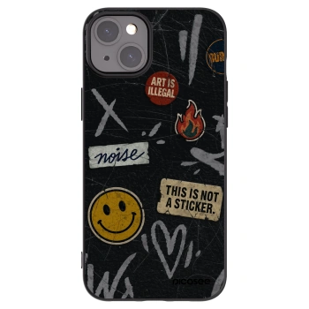 Picasee husă neagră din silicon pentru Apple iPhone 15 Plus - STICKERS x TAGS