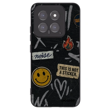 Picasee husă neagră din silicon pentru Xiaomi 14 - STICKERS x TAGS